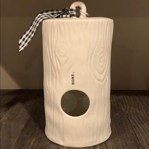 Rae Dunn Woodgrain Home Birdhouse